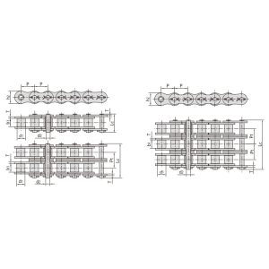 Αλυσίδα ακριβείας με μικρή βήμα τύπου κοχλία σειράς