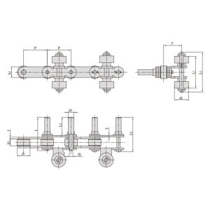 αλυσίδα μεταφοράς για εξοπλισμό ψεκασμού