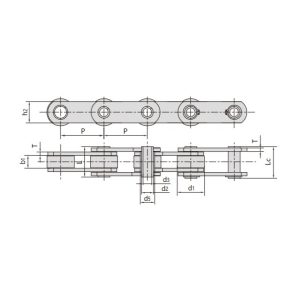 Αλυσίδα μεταφοράς με κοίλους πείρους σειράς FVC