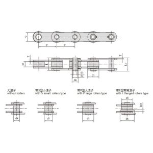 Μεταφορική αλυσίδα με κοίλους πείρους σειράς mc