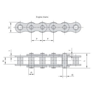 αλυσίδα κινητήρα μοτοσικλέτας