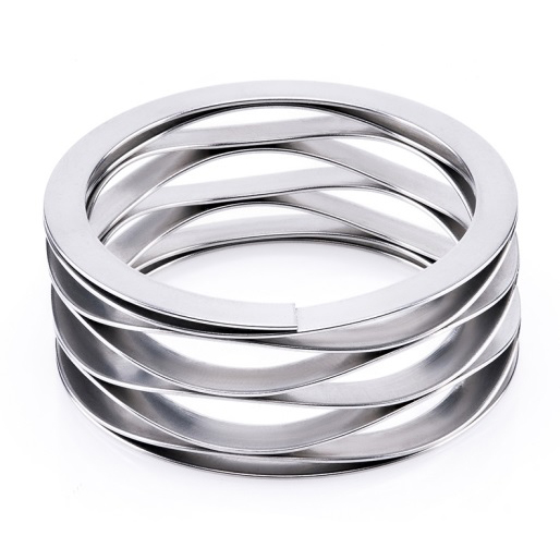 ελατήριο πολλαπλών στροφών με άκρα με ροδέλες