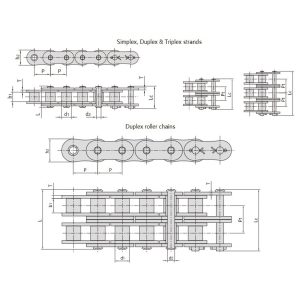 αλυσίδα κυλίνδρων υψηλής αντοχής με μικρό βήμα