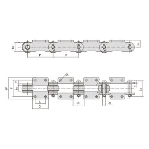 αλυσίδα μηχανής ζάχαρης