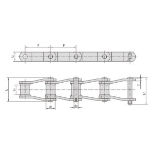 συγκολλημένη δομική αλυσίδα από καμπύλα φύλλα