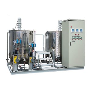 συσκευή προεπεξεργασίας ακατέργαστου νερού και δοσομέτρησης κυκλοφορούντος νερού