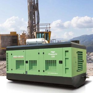 ντιζελοκίνητος κοχλιοφόρος αεροσυμπιεστής