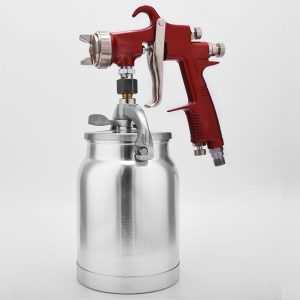 το πιστόλι βαφής παράγει ένα ελαφρώς παχύτερο στρώμα βαφής