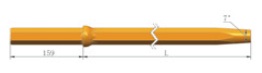 Στέλεχος Hex25 x 159 mm